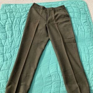 L.L. Bean Men's Dark Green Dress Pants